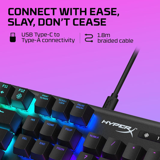 Alloy Origins - Mechanical Gaming Keyboard, Software-Controlled Light & Macro Customization, Compact Form Factor, RGB LED Backlit - Clicky Blue Switch,
