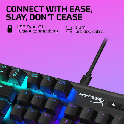 Alloy Origins - Mechanical Gaming Keyboard, Software-Controlled Light & Macro Customization, Compact Form Factor, RGB LED Backlit - Clicky  Blue Switch,